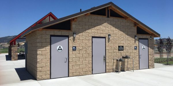 Matching Restroom and Pavilion Structures