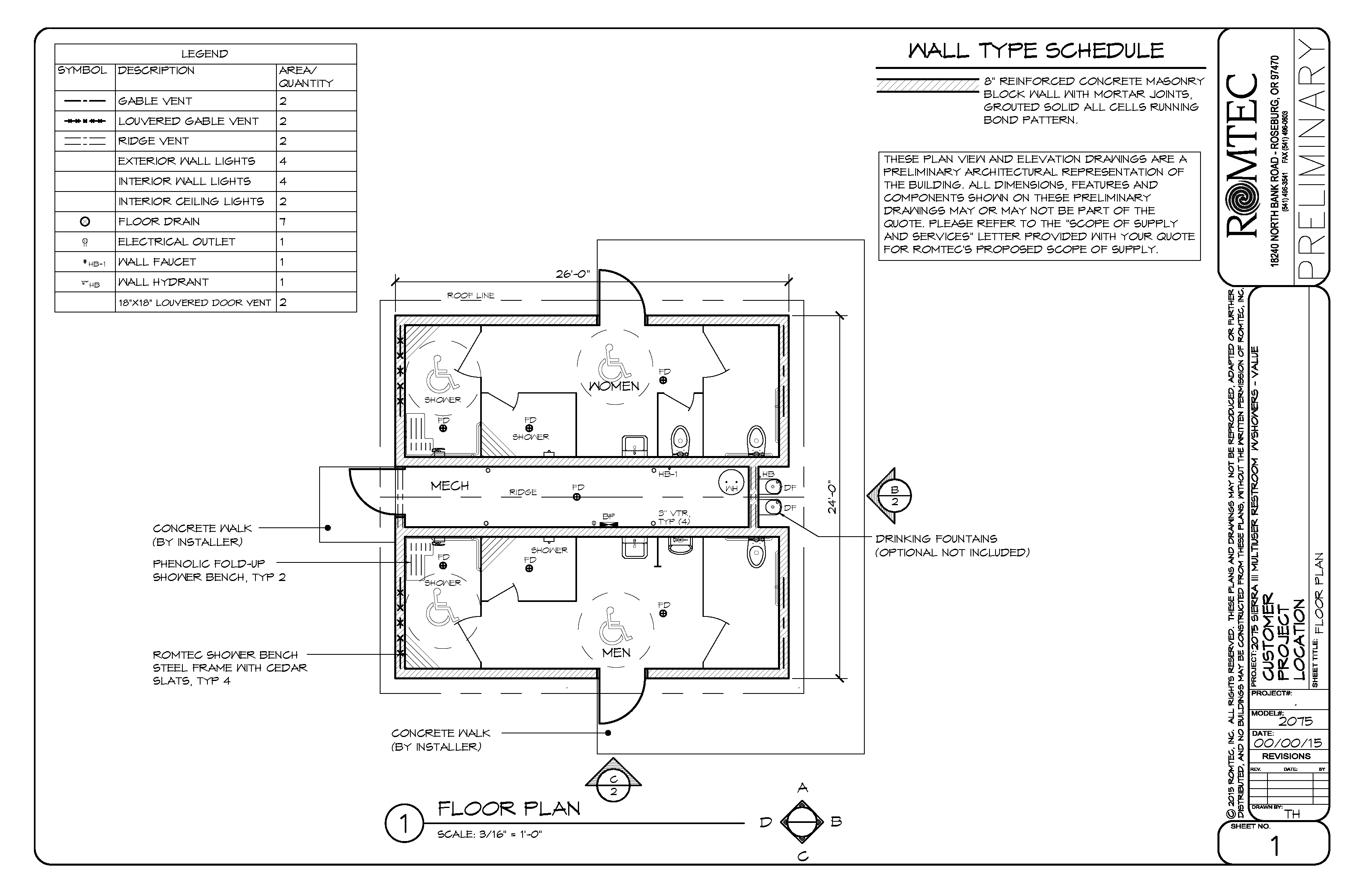model-2075-medium-showers-restroom-multi-user-side-entry Plan Set for Medium Accessible Shower and Restroom Facilities