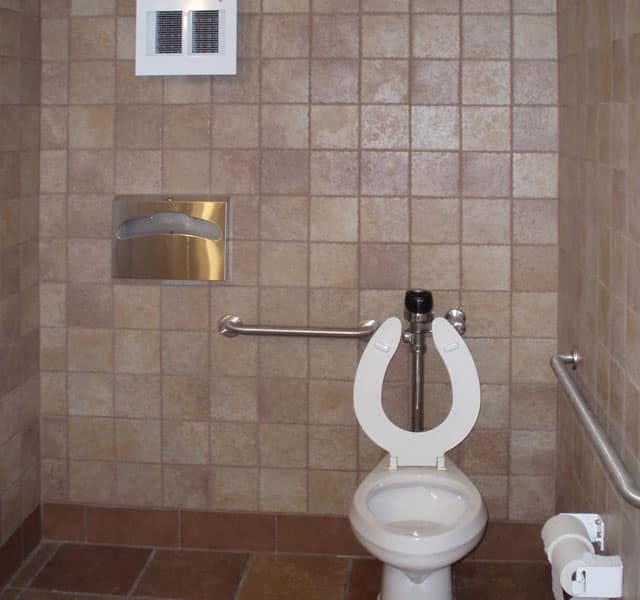 Good Looking Restroom Interior Wall with Tile
