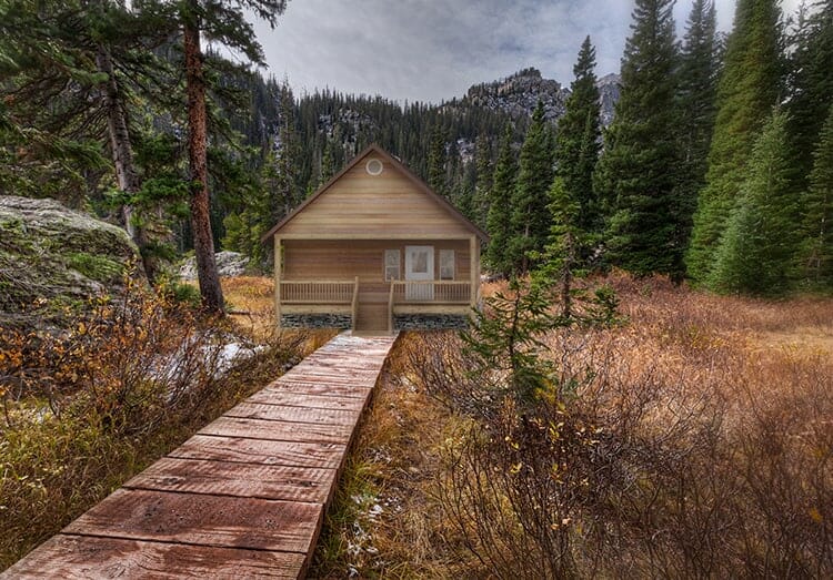 Large Site Built Cabin in the Forest
