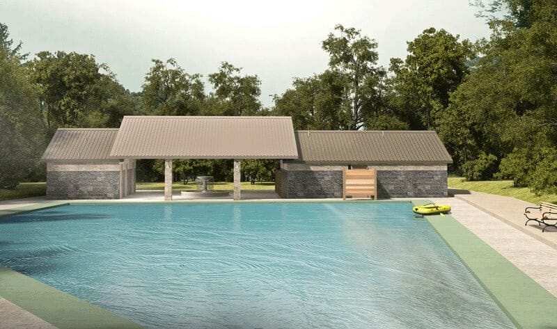 Community Building with Pool