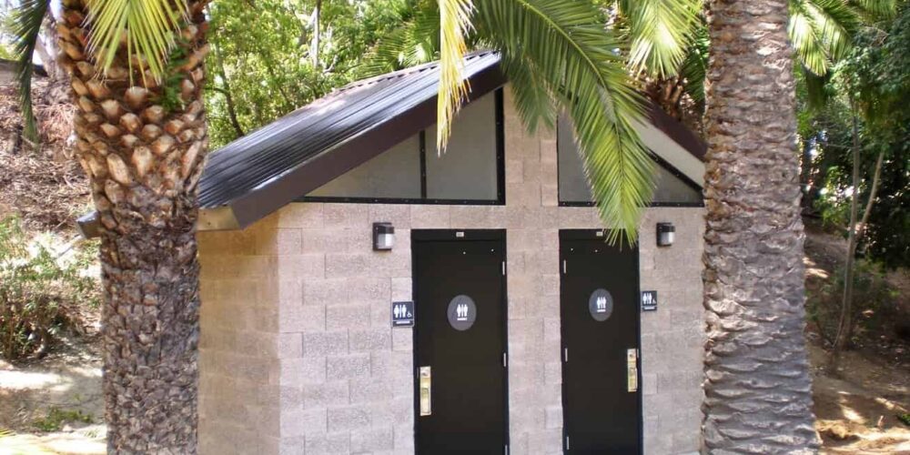 Economical Double Restroom