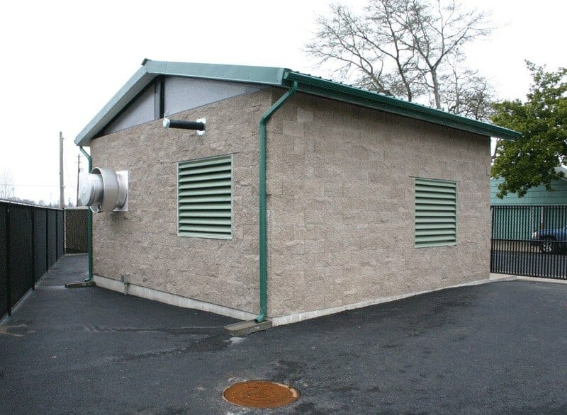 Custom Equipment and Control Building with Concrete Exterior