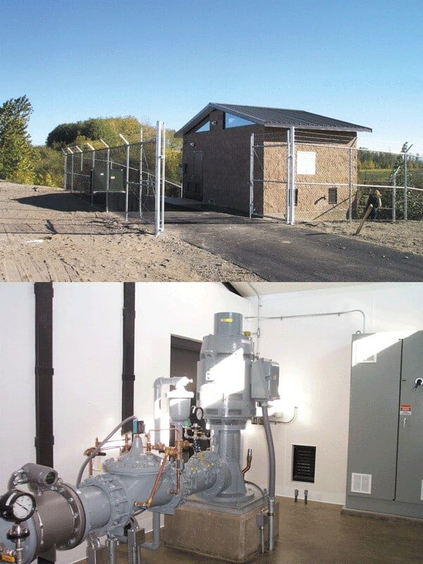 Custom Heavy Duty Utility Building with Large Pump