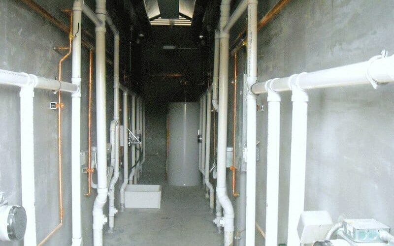 Mechanical Room in Restroom