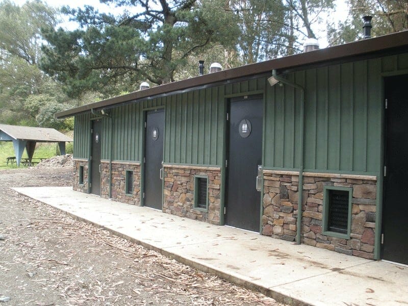 four-room-restroom-shower-building Custom Four Room Campground Shower Facility