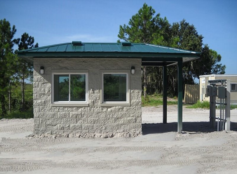Guardhouse with Extended Roof