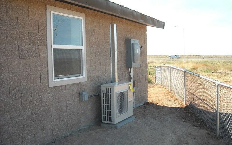Ventilation Unit on Exterior of Restroom