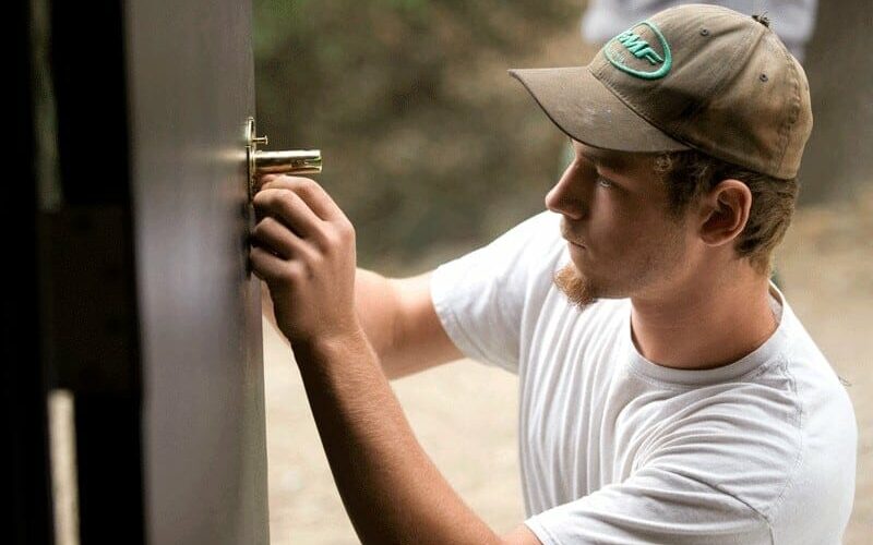 Door Being Installed