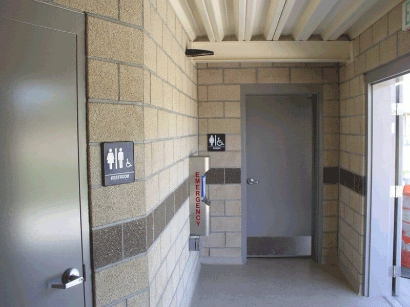 Interior of Storm Shelter Restroom