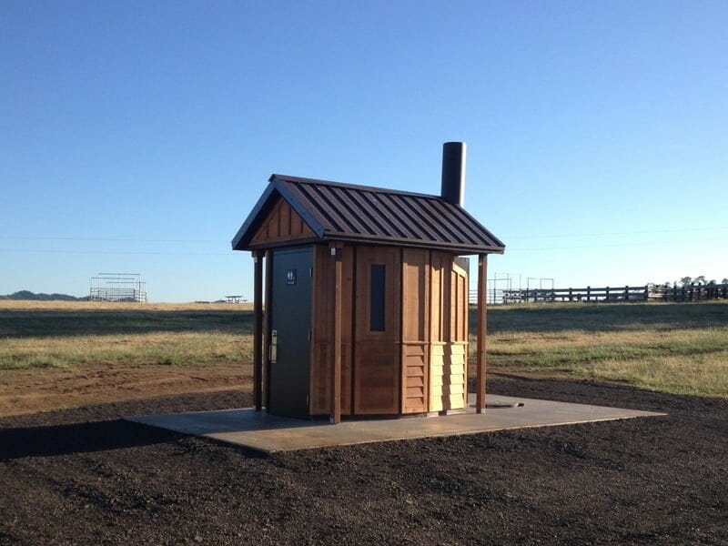 Waterless Restroom in Undeveloped Memorial Park