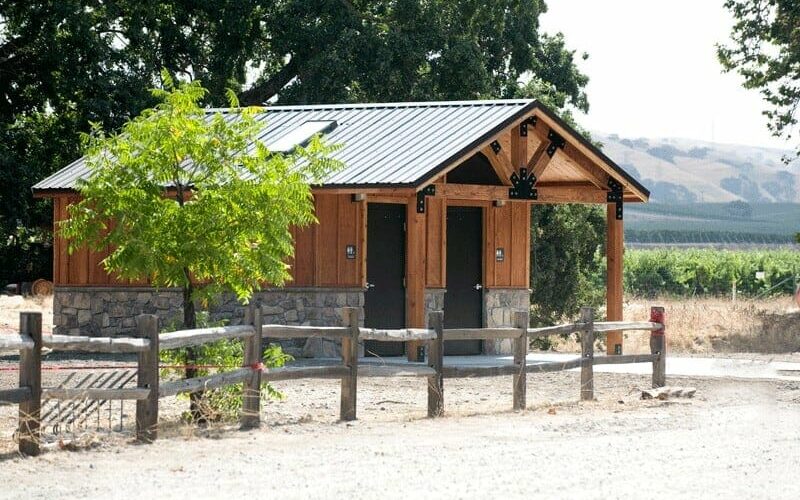 Board and Batten Exterior on Restroom