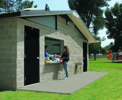 Park Concession and Restroom with Affordable Concrete Exterior