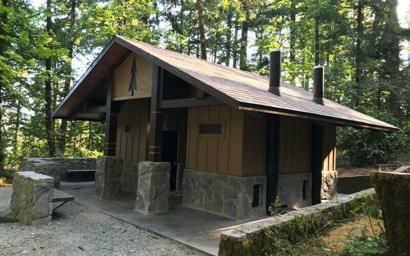 New Vault Restroom Designed to Match Historic Forest Service Building