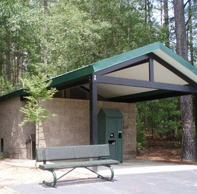 Front Pavilion on Golf Course Restrooms