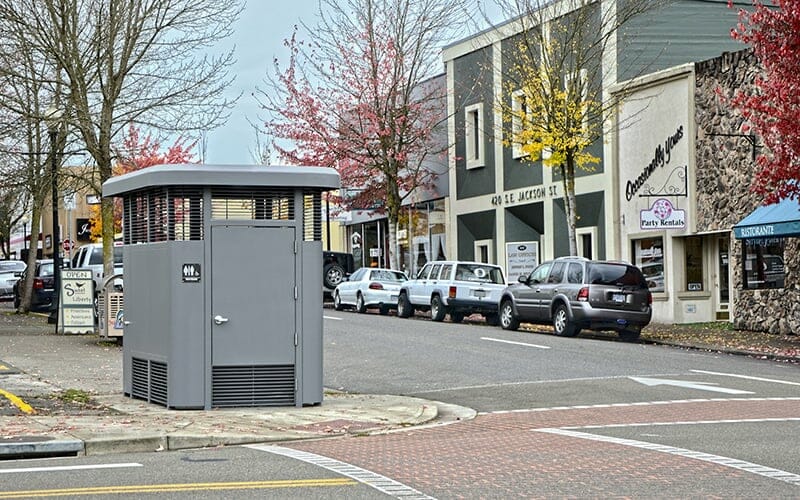 Sidewalk Restroom on Jackson