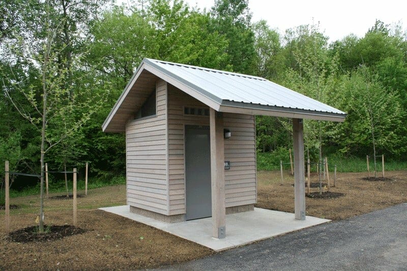 Single Room Vault Restroom with Lap Siding