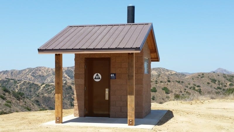 Single User Vault Restroom on Popular Trail