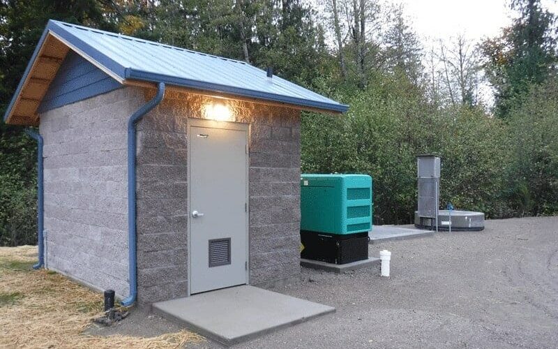 Durable Concrete Lift Station Control Building