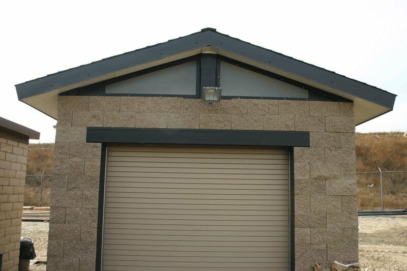 Compact Utility Building with Split Face CMU