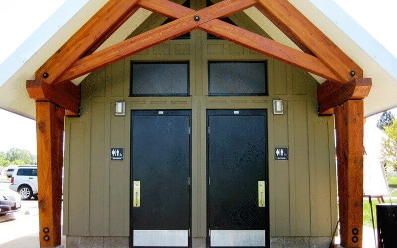 Two Doors with Kick Guards