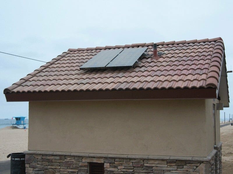 Small Restroom with Affordable Solar Panel