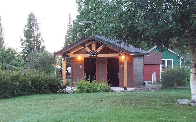 Restroom Matching Historical Building