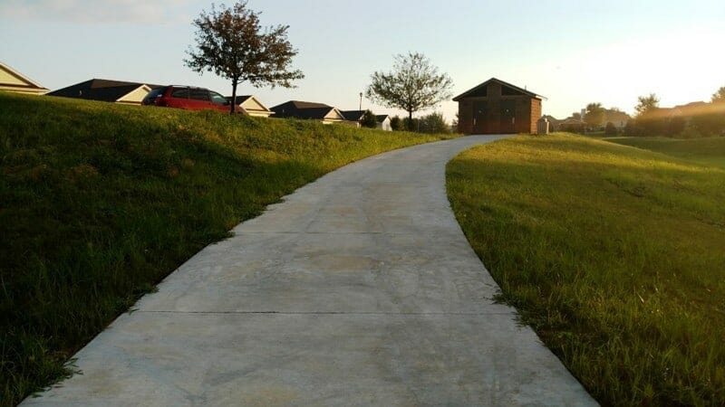 Accessible Restroom on Concrete Pathway