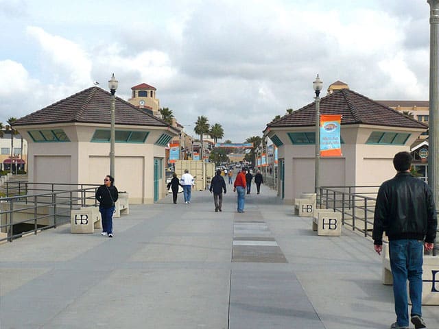 Octagonal Buildings on Huntington Beach Pier