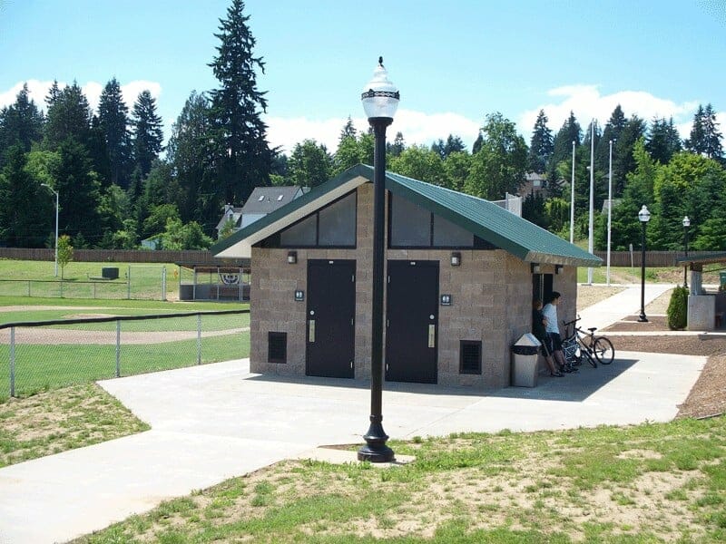 Concrete Block Restroom with Concession