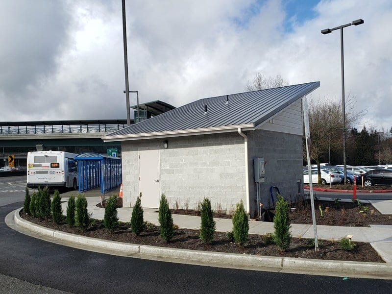 Restroom Building for a Bus Transit Station in Washington