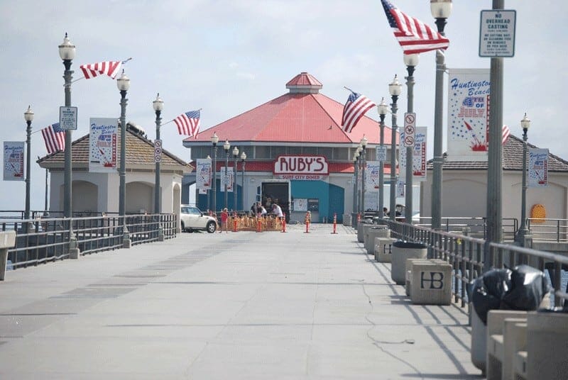 Romtec Shop Buildings on the Huntington Beach Pier