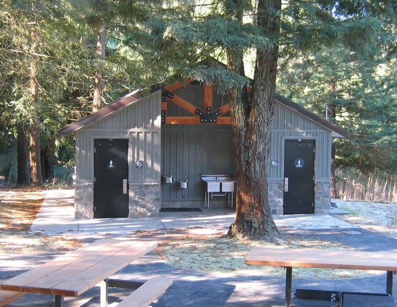 Uncommon Design on Campground Restroom