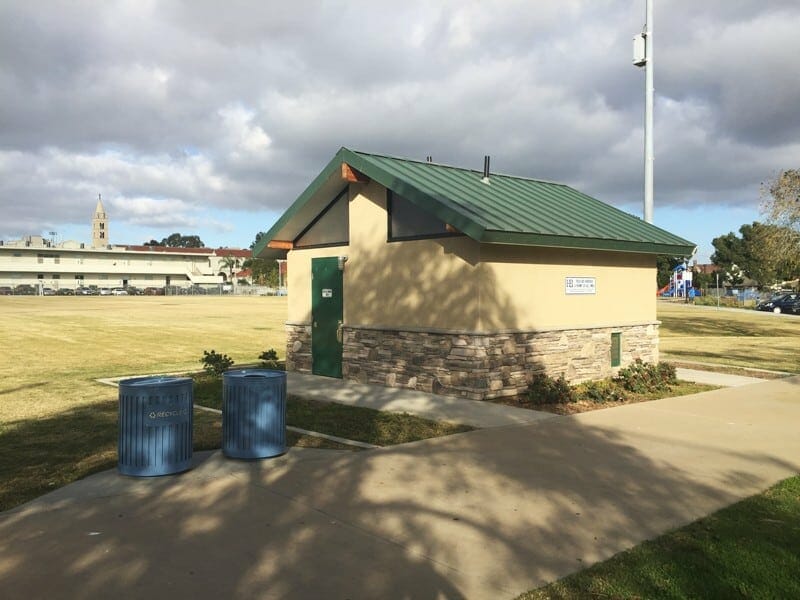 Storage Room on Public Restroom Building with Access to Plumbing