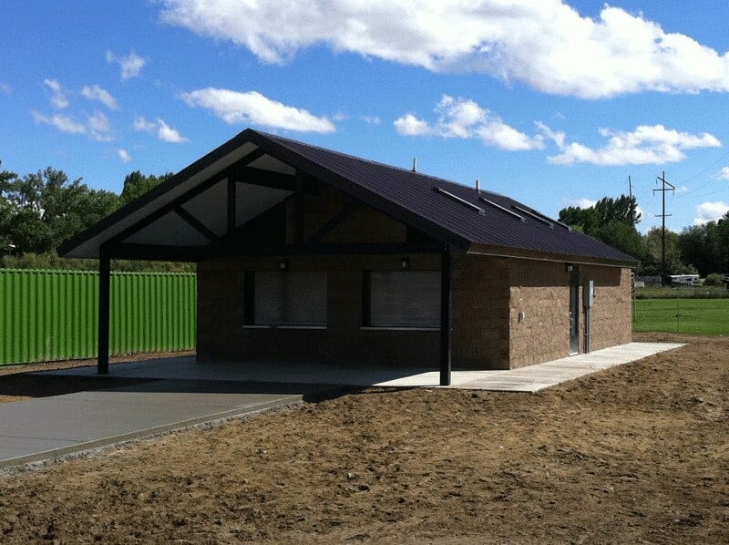 Sports Park Restroom and Concession with Roof Extension