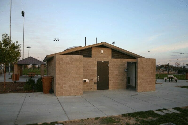 Concrete Building Concession Restrooms