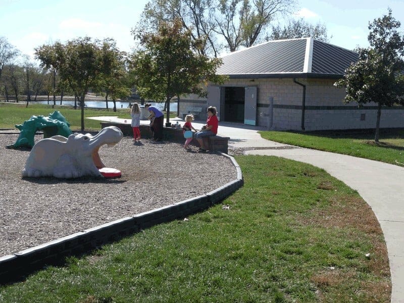Storm Shelter Restroom Next to Playground