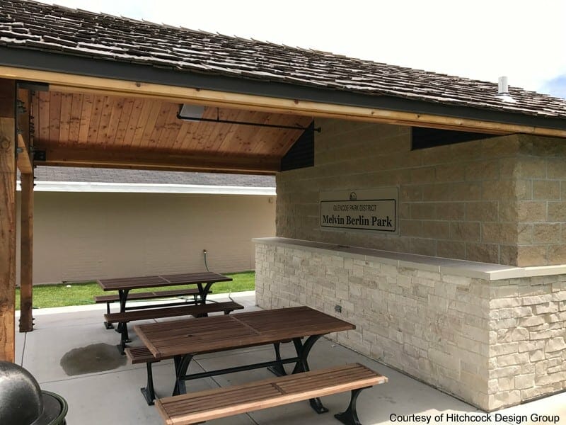 Great Looking Restroom with Cedar Shake Roofing