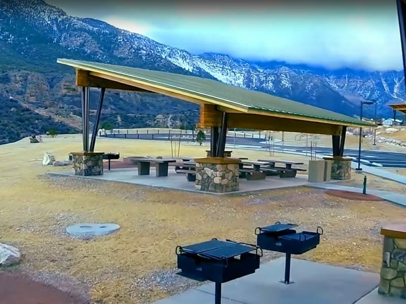 Custom Pavilion with Significant Structural Reinforcements.