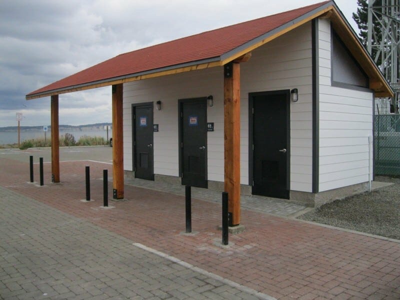 Waterless Restroom Matching Lighthouse and Duplex Buildings