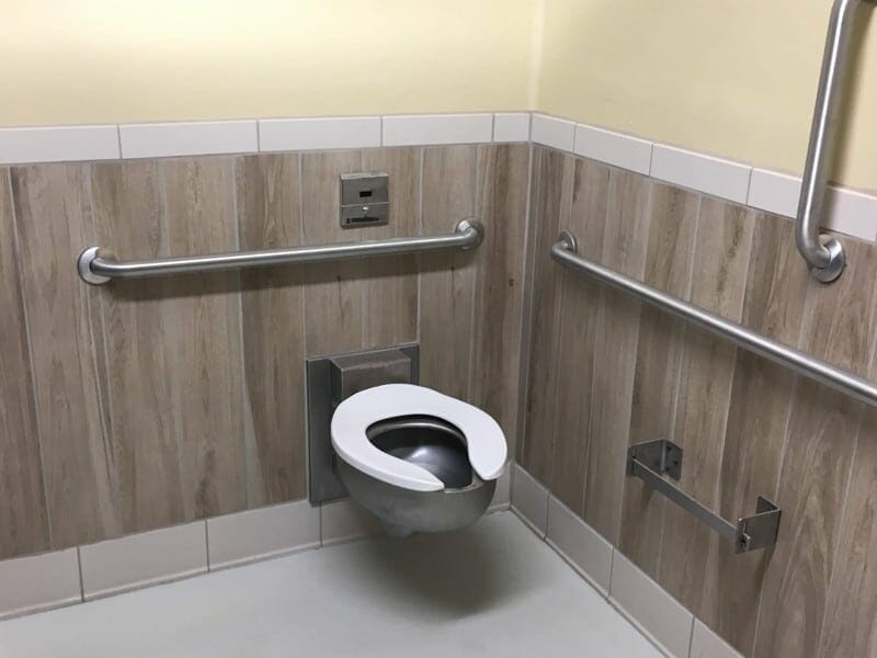 Stainless Steel Toilet with HDPE Toilet Seat in Great Looking Restoom