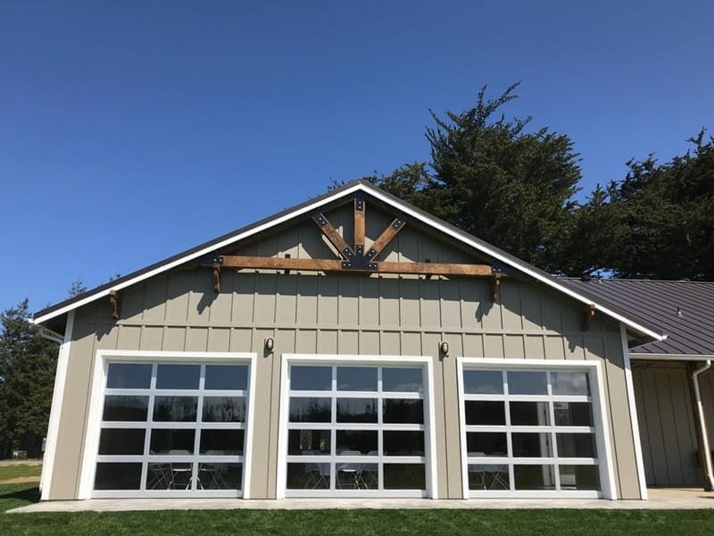 Roll Up Doors with Windows for Scenic Views in Winter and Fall