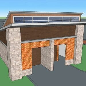 Prepared Design Rendering for Restroom Project Proposal