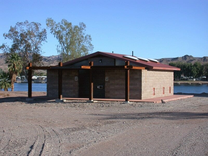 Public Concrete Restroom Havasu Lake