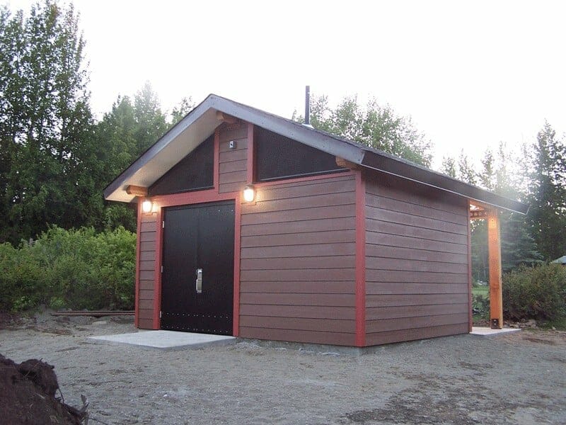 Restroom with Storage Room for Maintenance Suppies