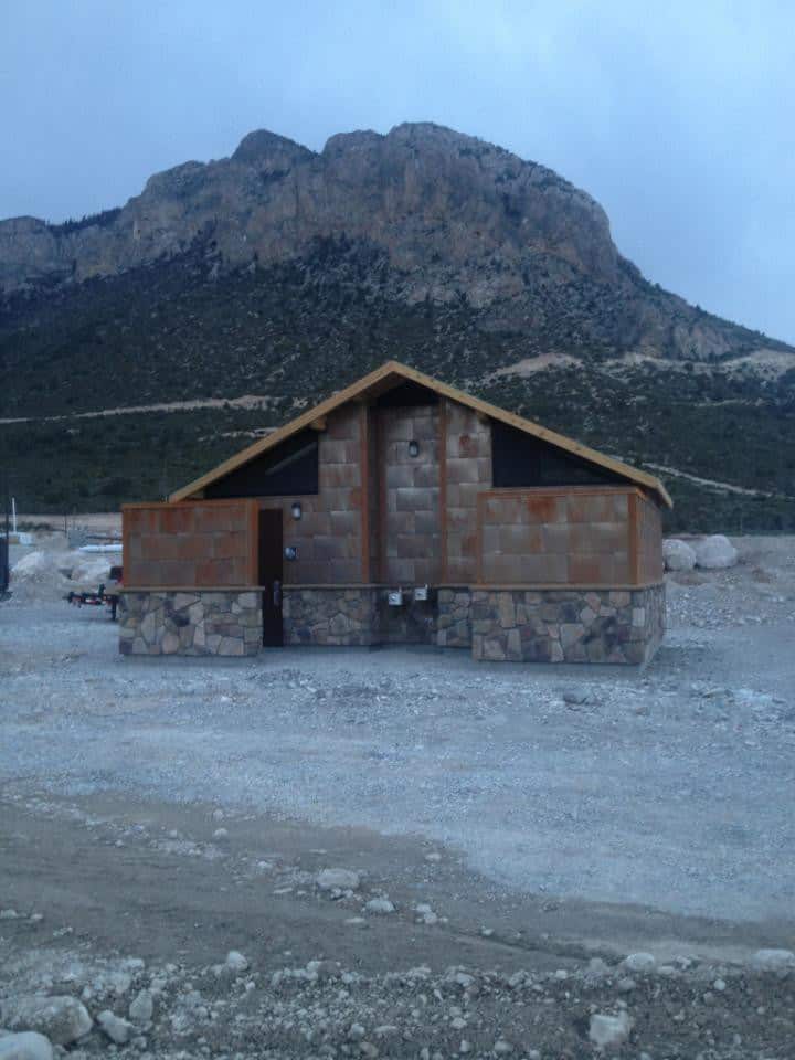 Unique Tile Exterior on Restroom