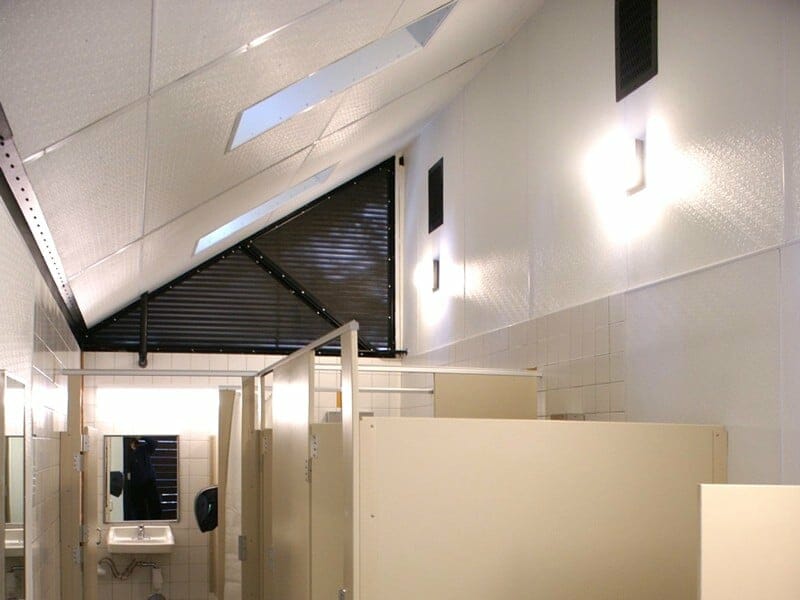 Multiple User Restrooms with Air Ventilation