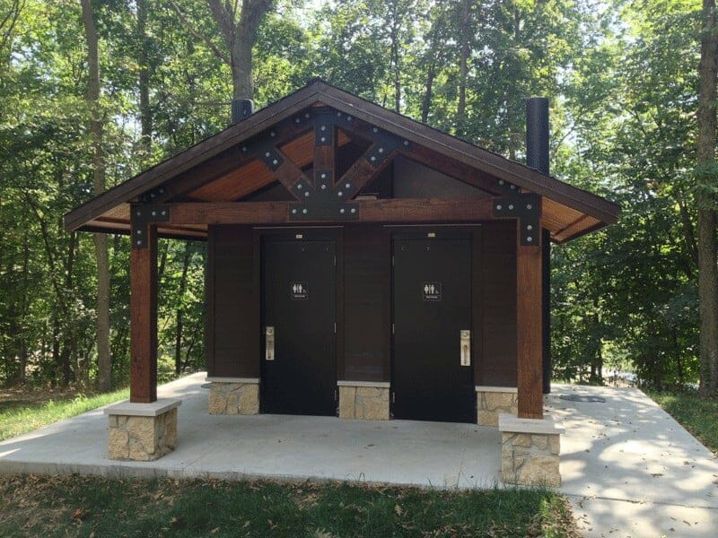 Two Door Waterless Restroom