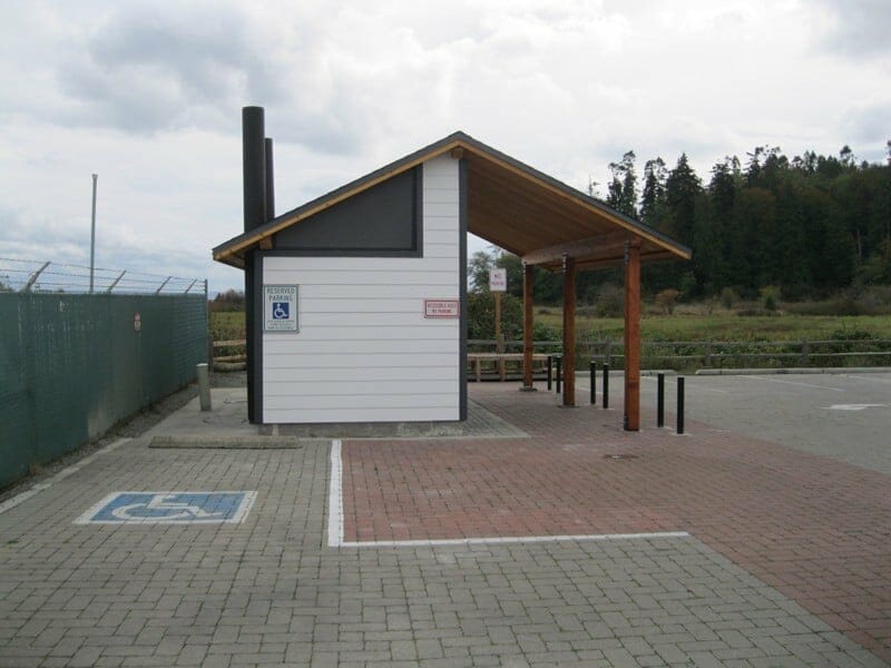 ADA Waterless Restroom Facility with Covered Entryway