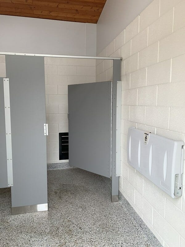 Diaper Changing Station in Multi-User Restroom